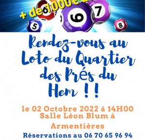 Loto du quartier des Près du Hem