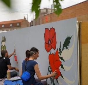 Ateliers autour d'une fresque murale avec le Collectif Renart