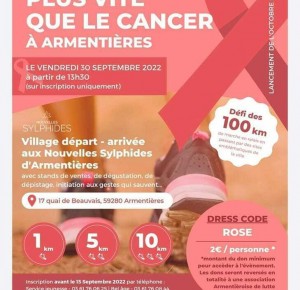 Marchons plus vite que le cancer