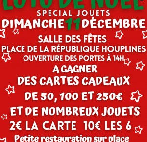 Loto de Noël spécial jouets