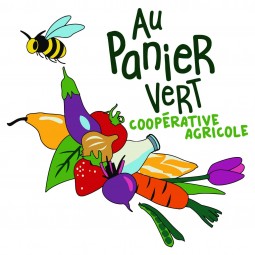 Panier Vert logo sur fond blanc